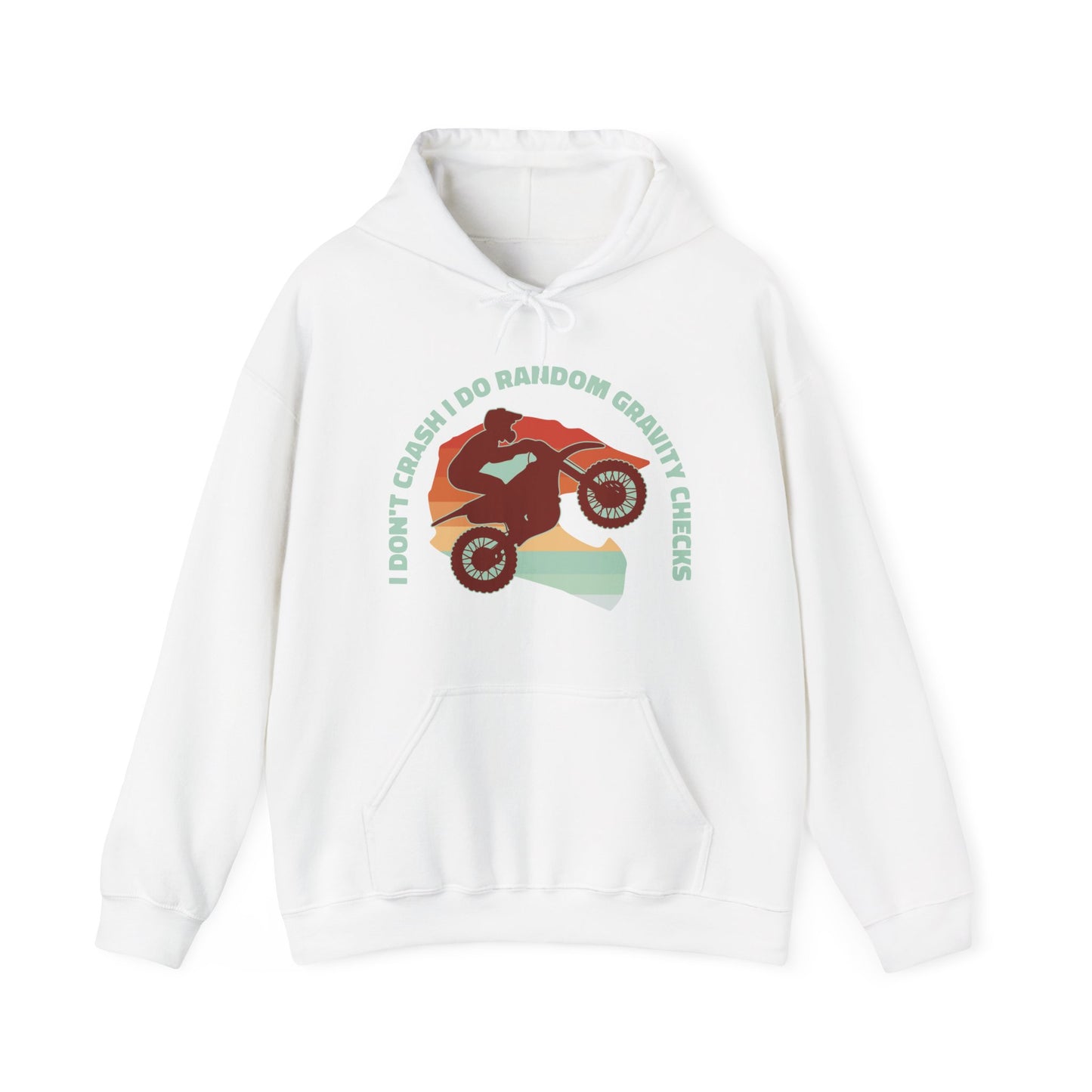 I Don't Crash I Do Random Gravity Checks Funny Motorcycle Hoodie