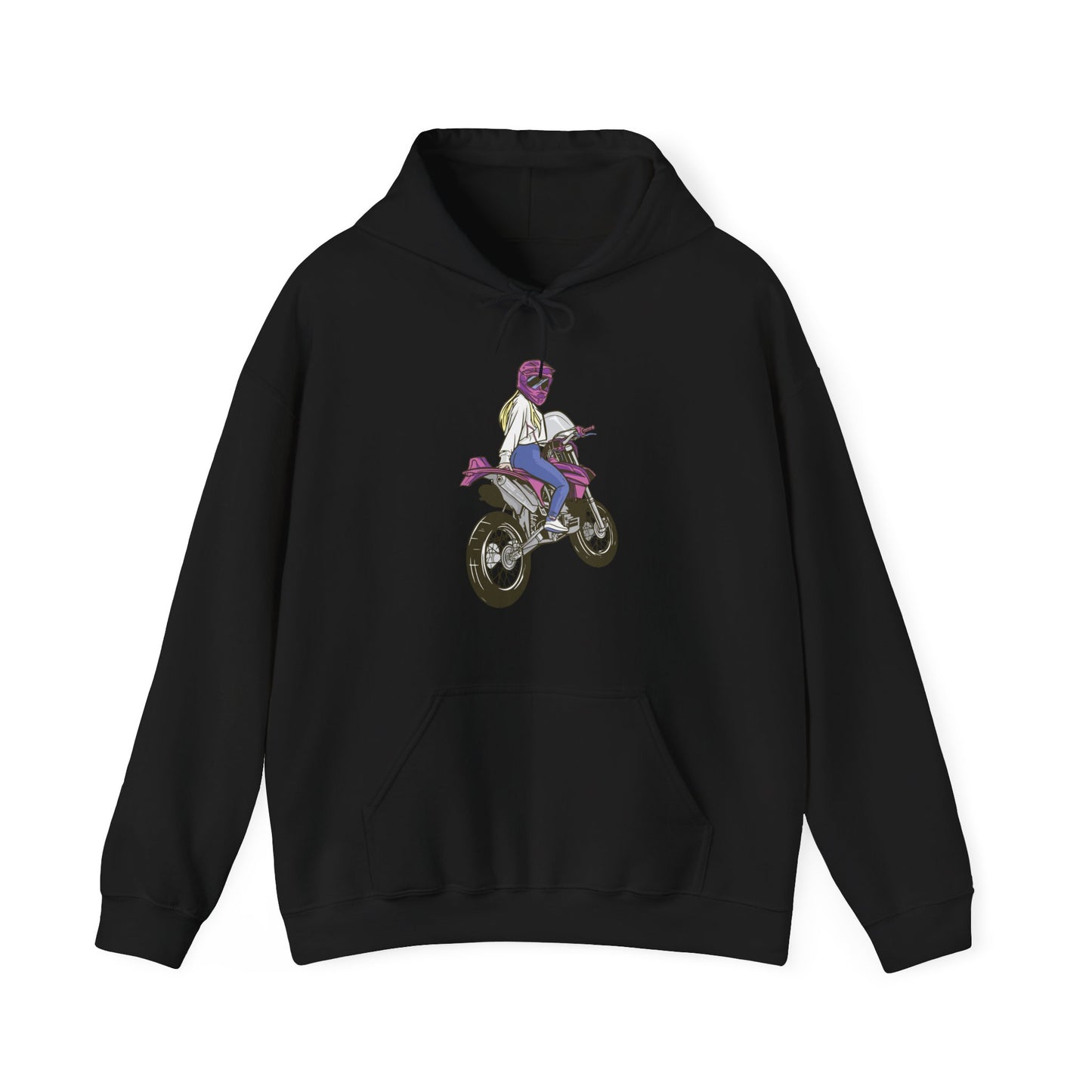 Motocross Dirt Bike Girl Rider Hoodie