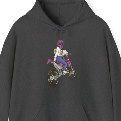 Motocross Dirt Bike Girl Rider Hoodie