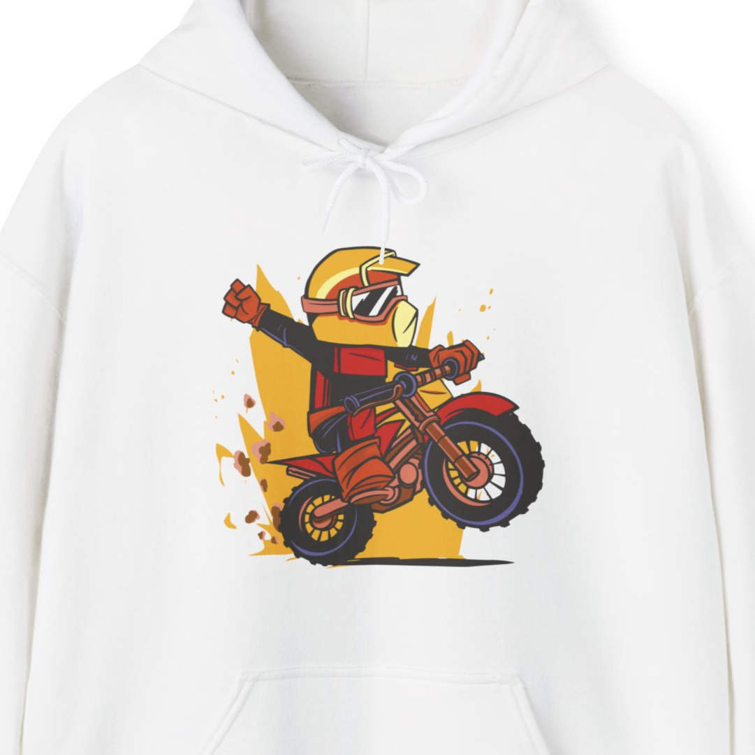 Cute Chibi Motocross Dirt Bike Hoodie