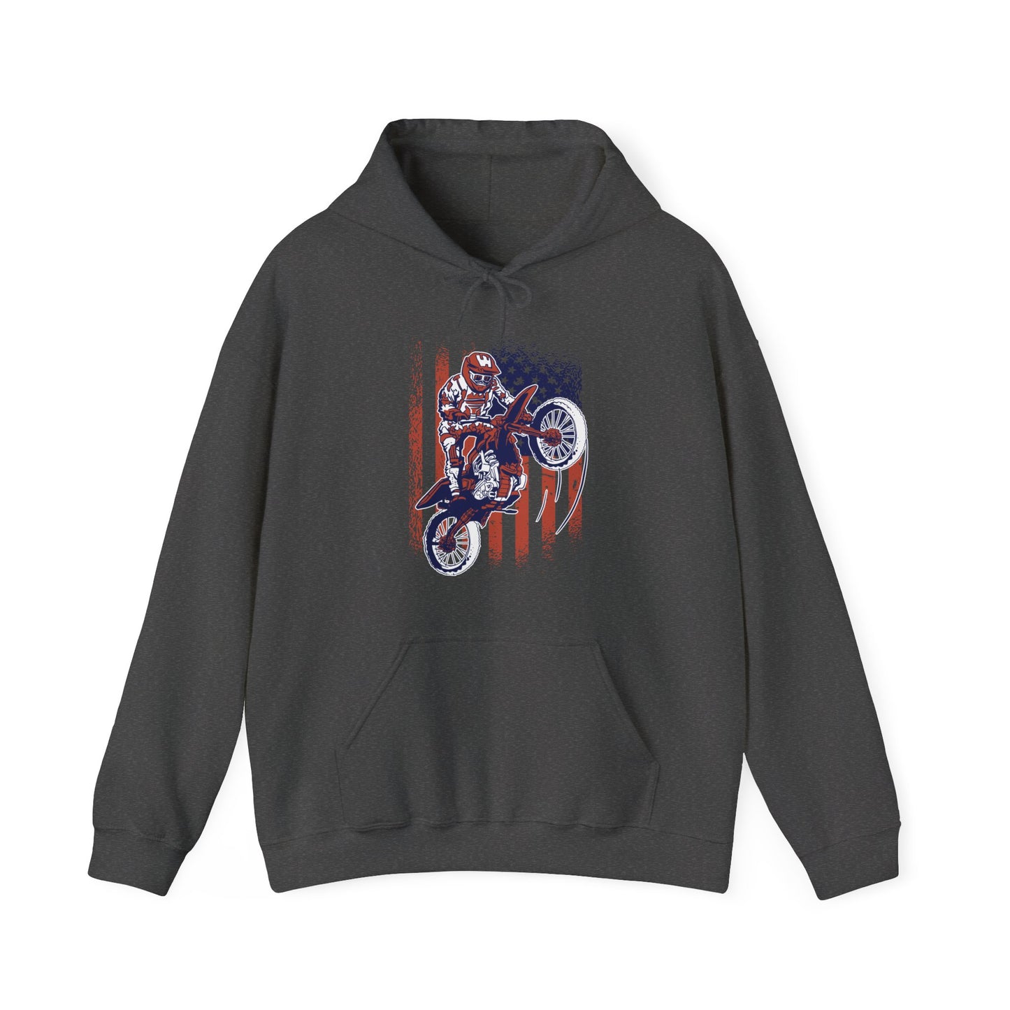 Patriotic Motocross Dirt Bike Hoodie