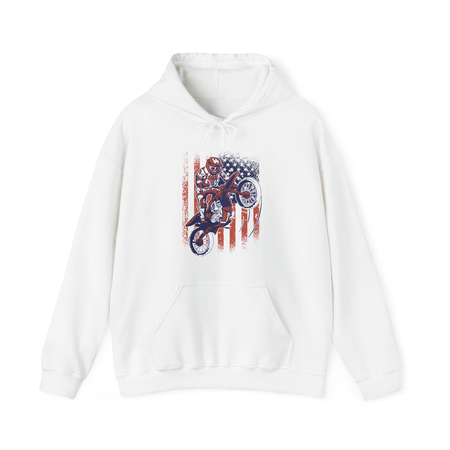 Patriotic Motocross Dirt Bike Hoodie