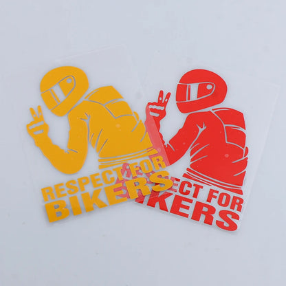 Respect For Bikers Motorcycle Vinyl Sticker