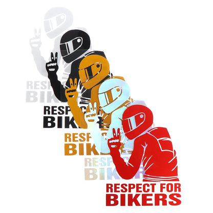 Respect For Bikers Motorcycle Vinyl Sticker