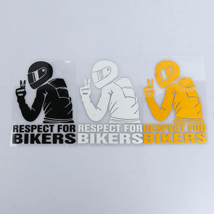 Respect For Bikers Motorcycle Vinyl Sticker