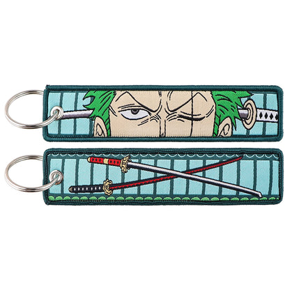 One Piece Anime Motorcycle Key Tag Keychain Collection