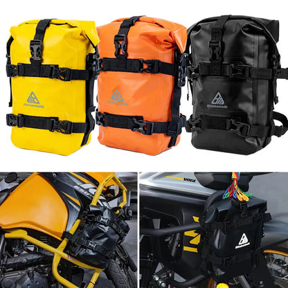 Waterproof Motorcycle Crash Bar Bag 5L-8L