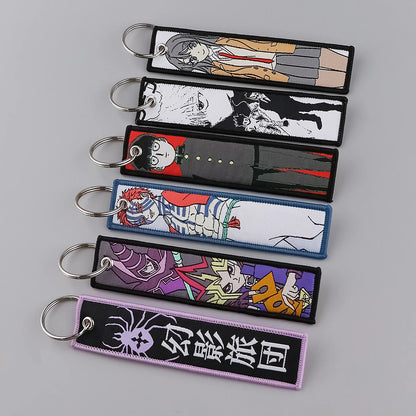 Japanese Anime Motorcycle Key Tag Keychain Collection