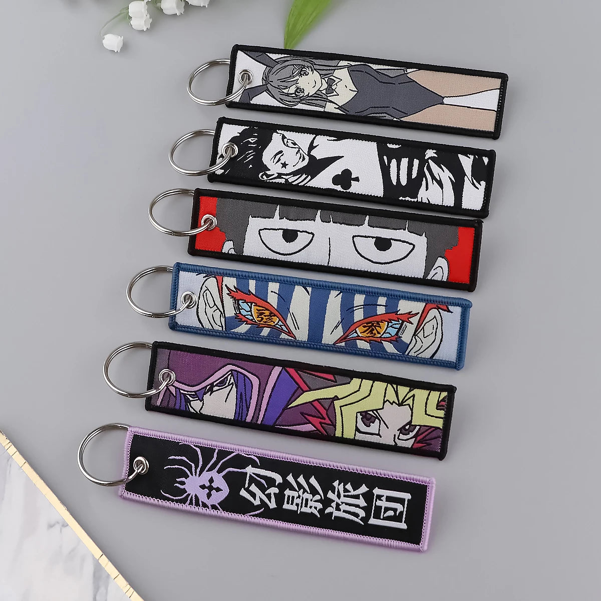 Japanese Anime Motorcycle Key Tag Keychain Collection