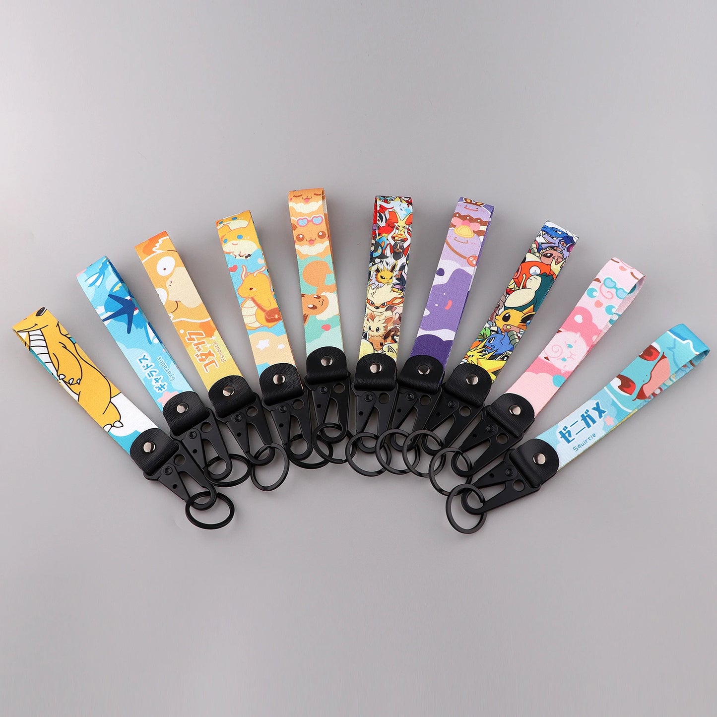 Pokemon Anime Motorcycle Key Tag Keychain Lanyard Collection