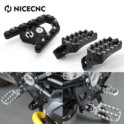 NICECNC Footrest Footpeg Brake Pedal Step Tip Plate Extender for BMW R1250GS R1200GS (2013-2023)