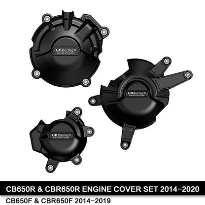 Engine Cover Set HONDA CBR650R/CB650R 2014-2023 CB650F/CBR650F 2014-2019 GBRacing