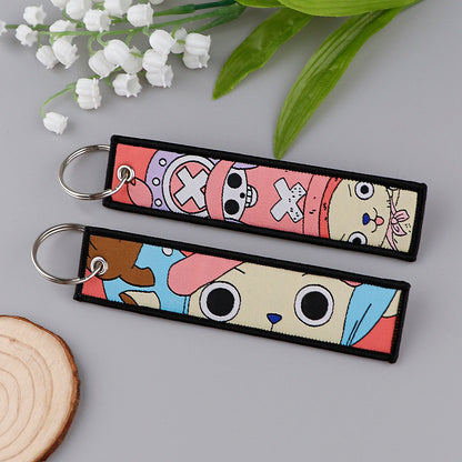 One Piece Anime Motorcycle Key Tag Keychain Collection