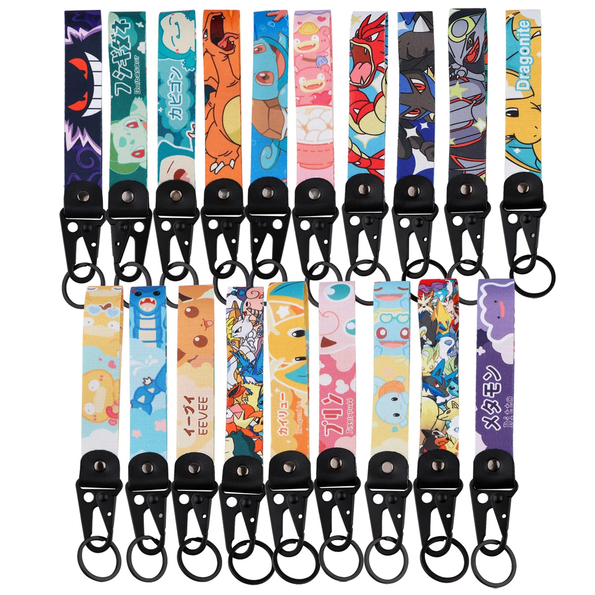 Pokemon Anime Motorcycle Key Tag Keychain Lanyard Collection