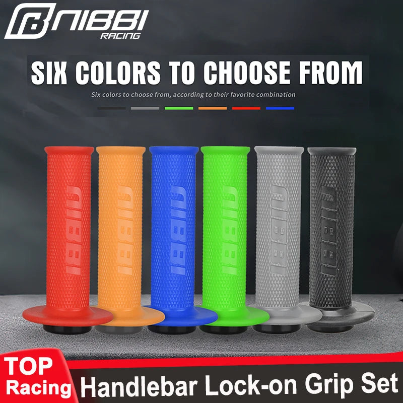 NIBBI Lock-on Grips Set Motocross Supermoto Grips 7/8" 22mm