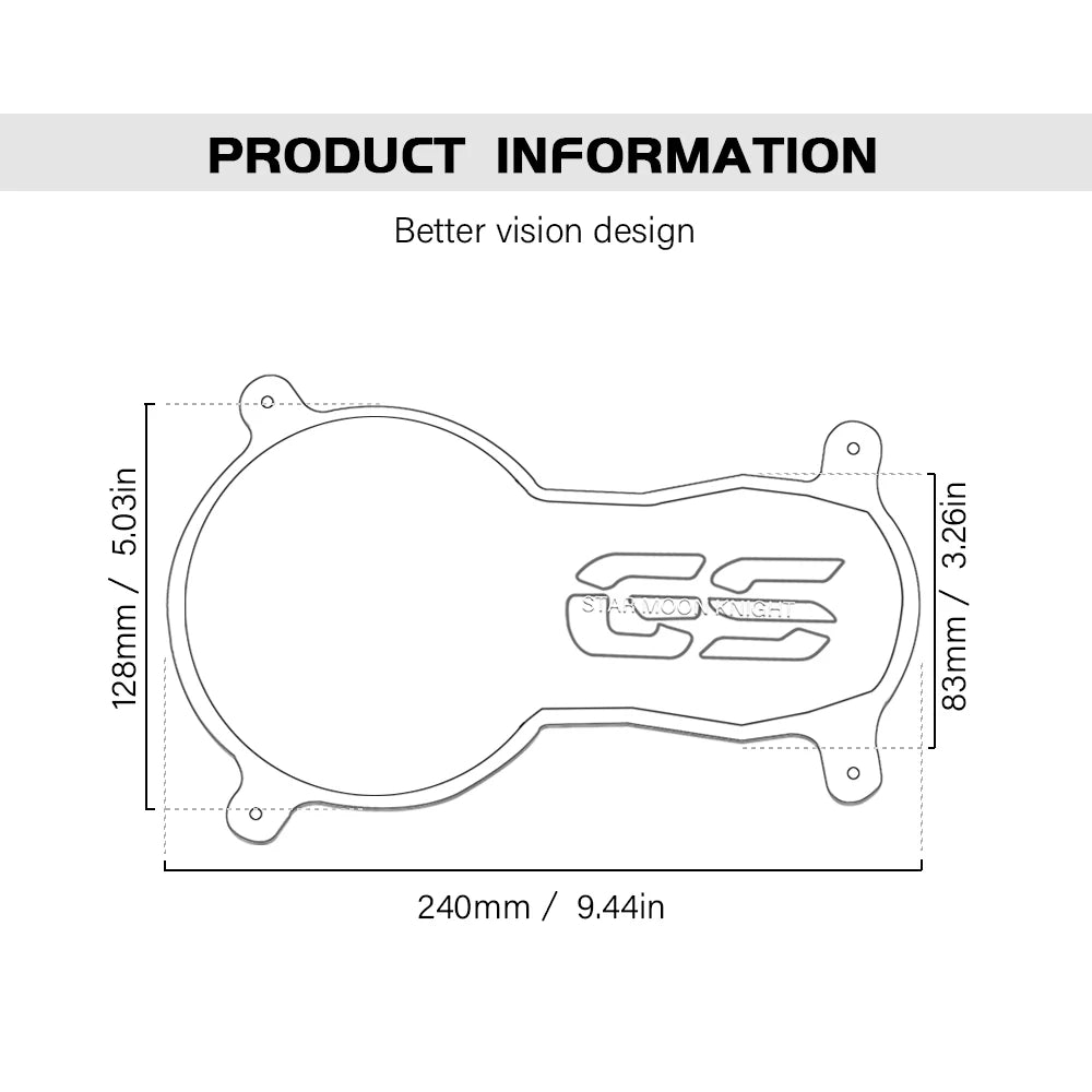 BMW R1200GS R1250GS Headlight Protective Guard