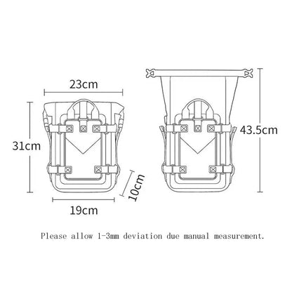 MotoWolf Motorcycle Waterproof Crash Bar Bag 5-8L