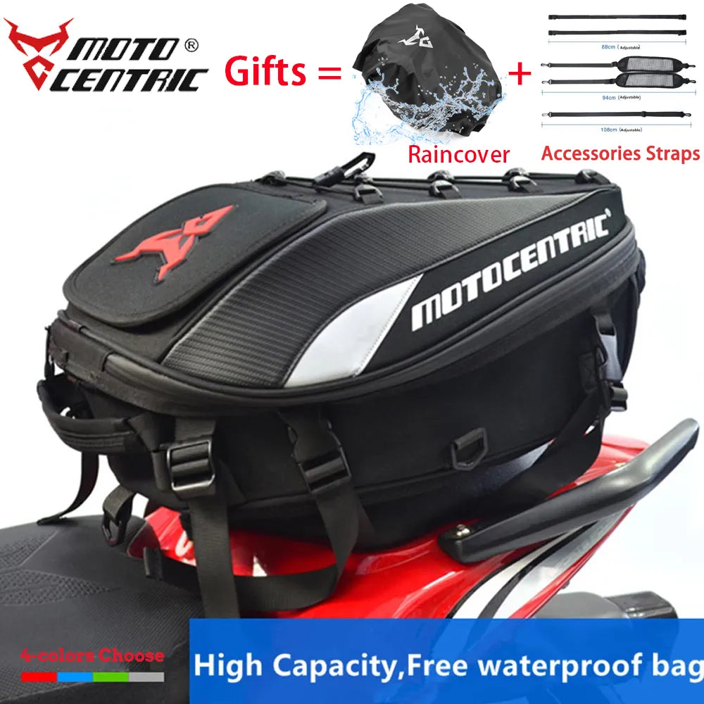 Motocentric Waterproof Motorcycle Tail Bag Backpack