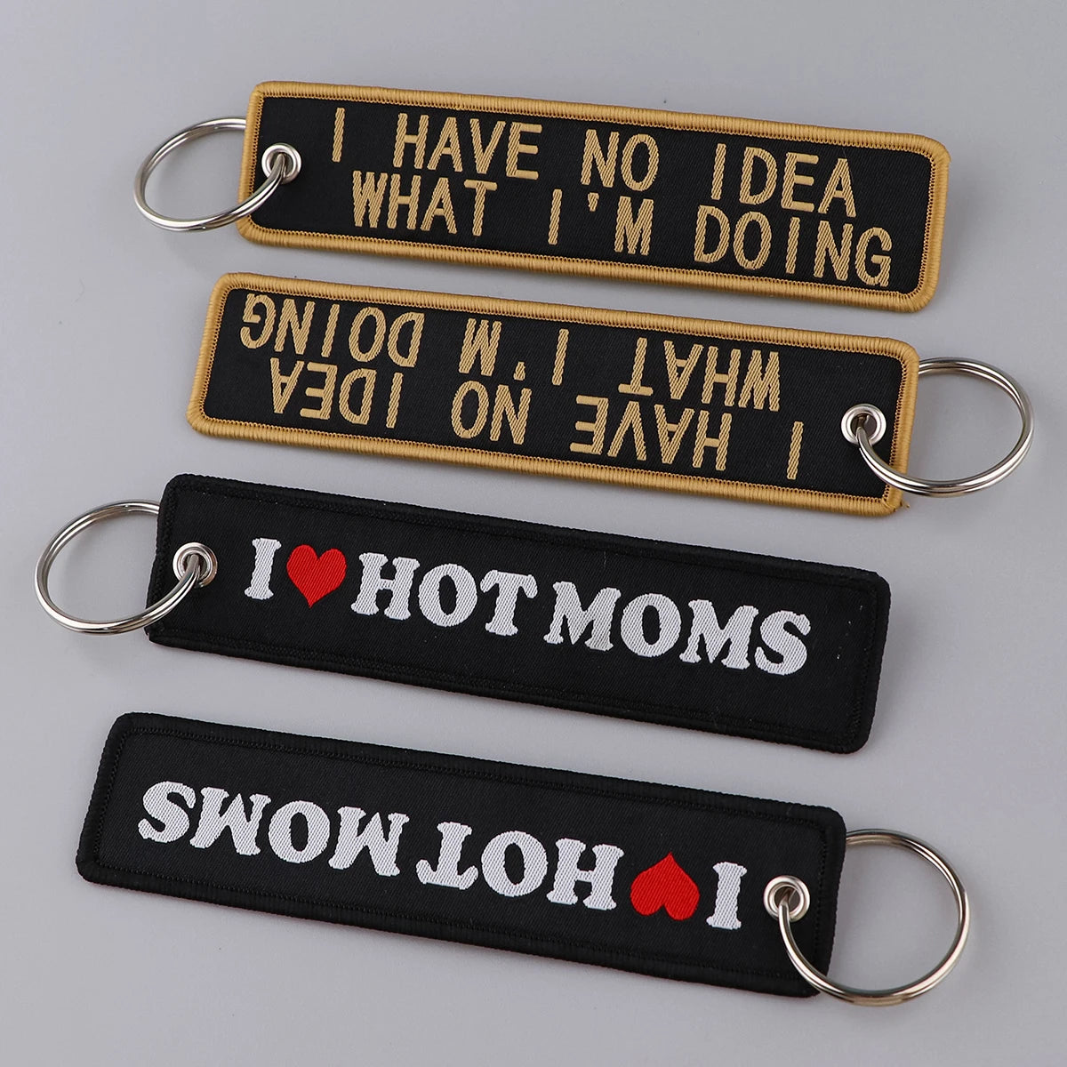 Motorcycle Embroidery Keychain Tag Collection 2