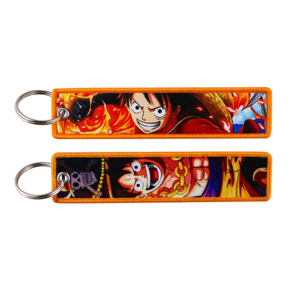 One Piece Anime Motorcycle Key Tag Keychain Collection