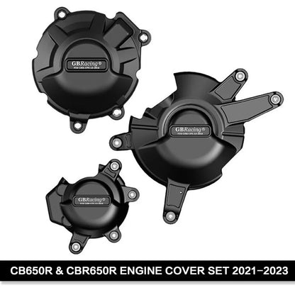 Engine Cover Set HONDA CBR650R/CB650R 2014-2023 CB650F/CBR650F 2014-2019 GBRacing