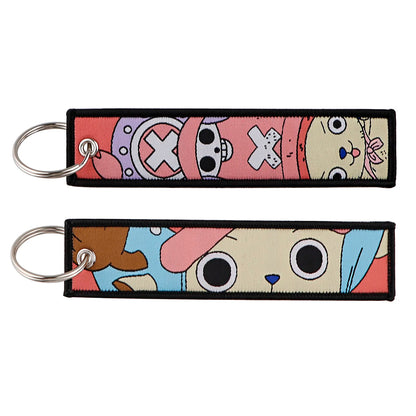 One Piece Anime Motorcycle Key Tag Keychain Collection