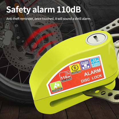 Motorcycle Heavy Duty Metal Lock Anti-Theft on Brake Disk