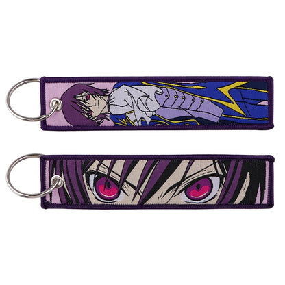 Japanese Anime Motorcycle Key Tag Keychain Collection