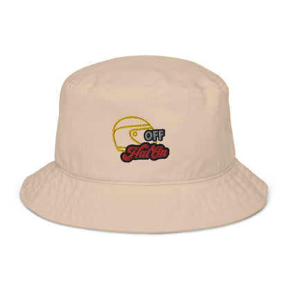 Helmet Off, Hat on - Organic bucket hat