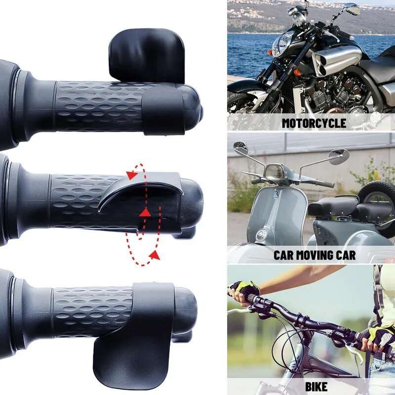 Throttle assist 2pcs Motorcycle Accelerator Booster Non-Slip Handle Control Assist Grip Handlebar Clip - Moto Empire
