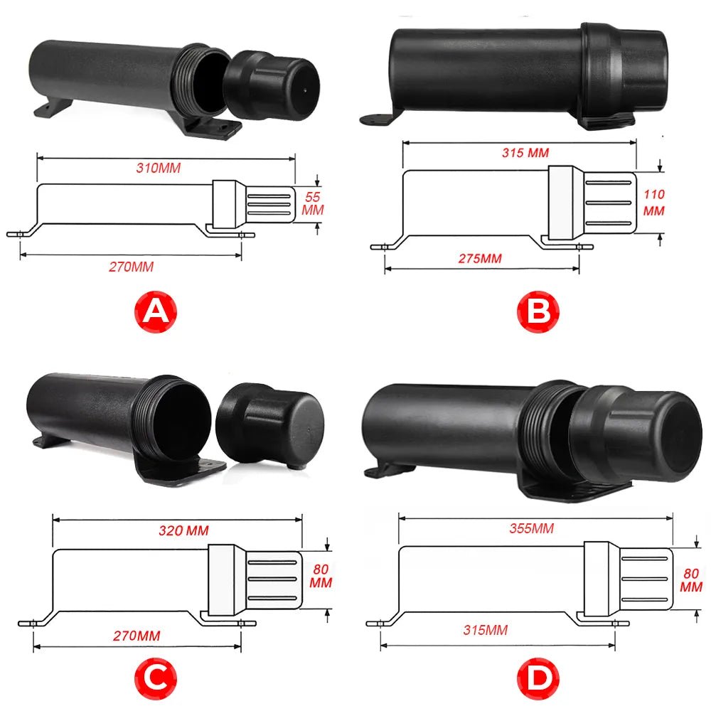 Motorcycle Tool Tube Waterproof Storage Box